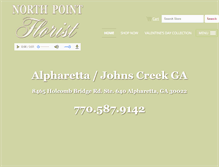Tablet Screenshot of northpointflorist.com